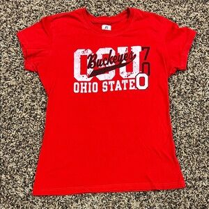 Girls Red Ohio State T-Shirt - Size L
